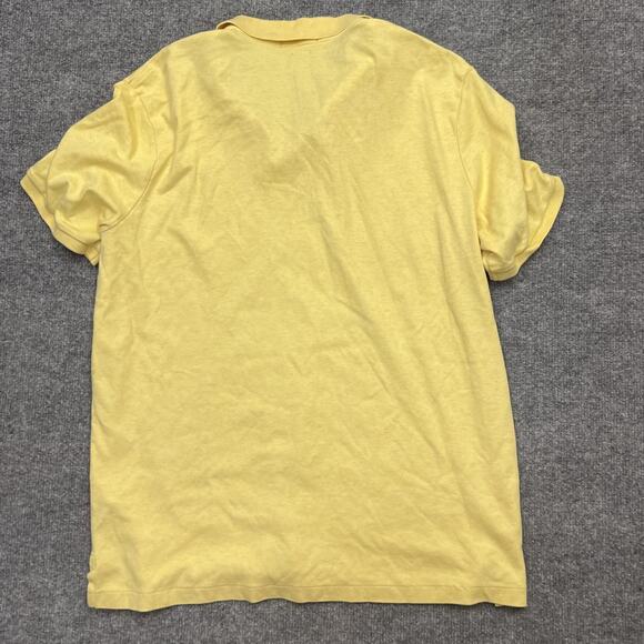 Polo Ralph Lauren Polo Shirt Men's Large Yellow Classic Fit Embroidered Pony - Picture 4 of 9